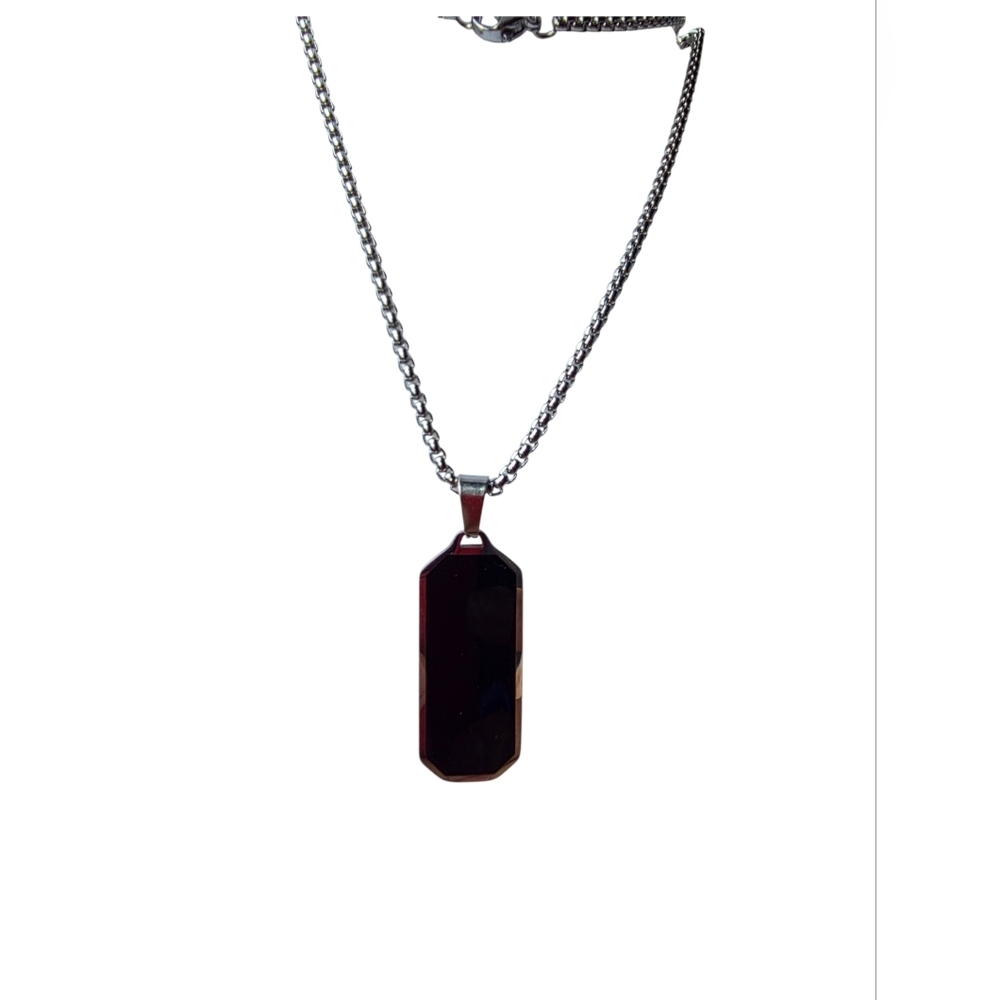 New Men's Necklace Pendant Stainless Steel - Picture 2 of 5